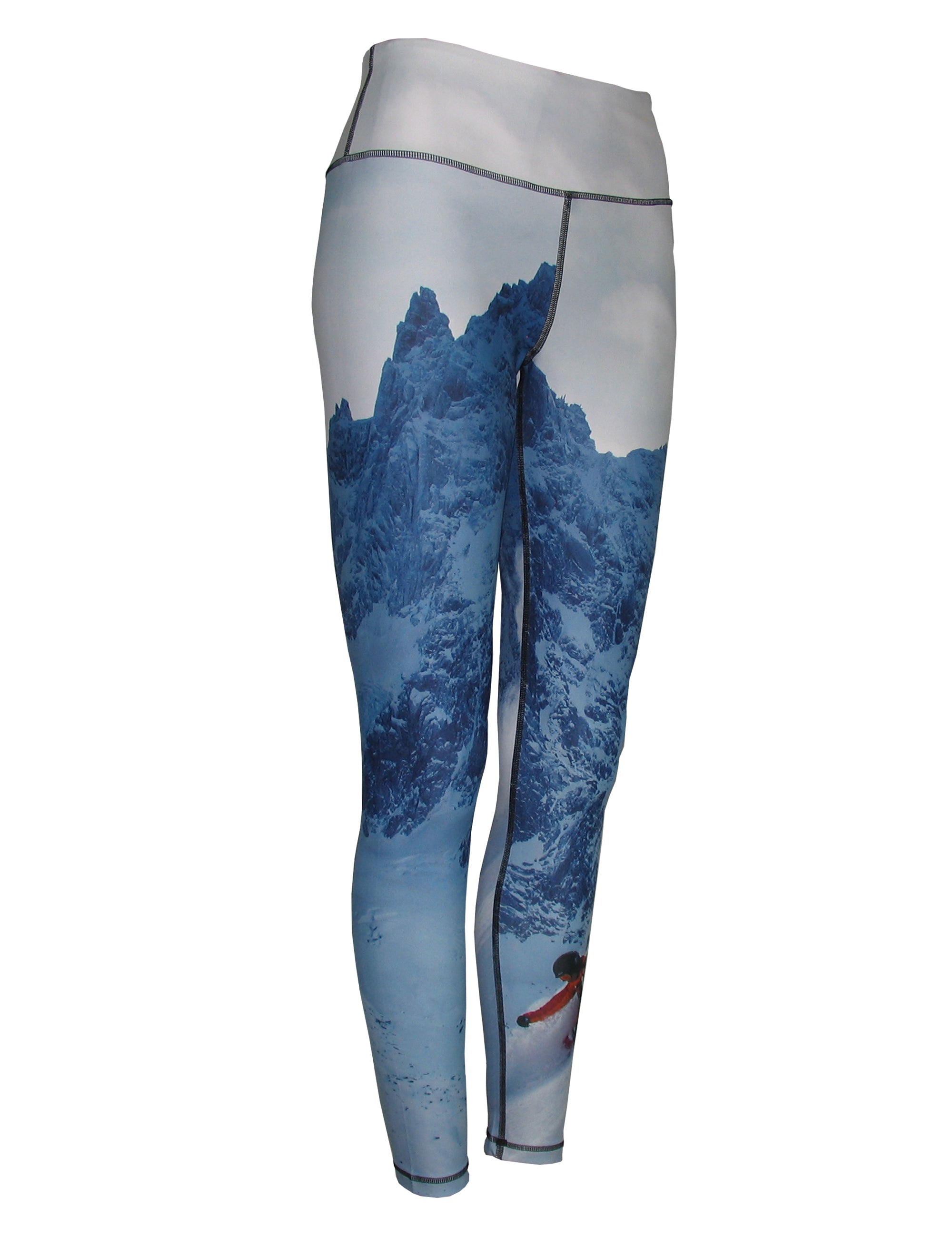 Jagged Edge 2 Mountain Print Patterned All Sport Leggings