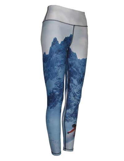 Jagged Edge 2 Mountain Print Patterned All Sport Leggings