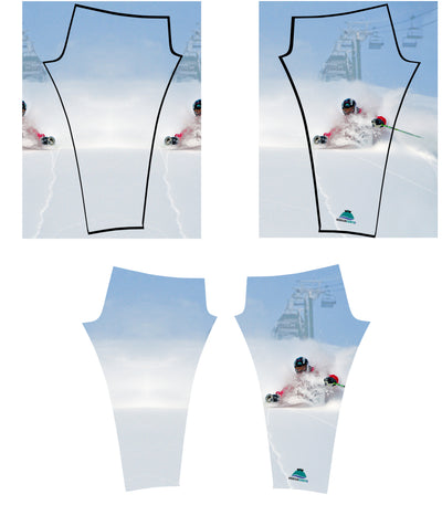 Pow 2 Mountain Print Patterned All Sport Leggings