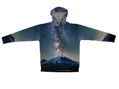 Mount Rainier Sun Protective Wildlife Graphic Hoodie