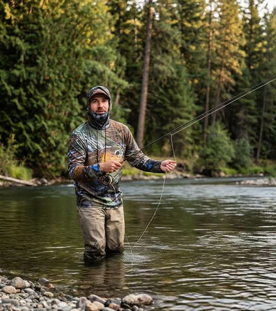 Tom on the North Fork of the Coeur d'Alene River, Idaho