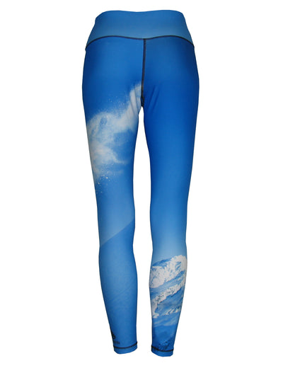 Snowboarder#3 Mountain Print Patterned All Sport Leggings