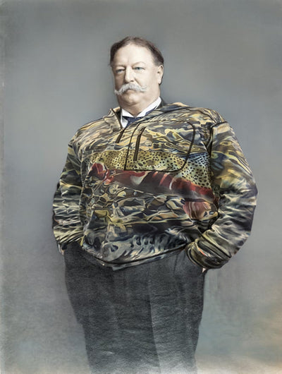 President Taft in a Tranquility 1/4 Zip Hoodie