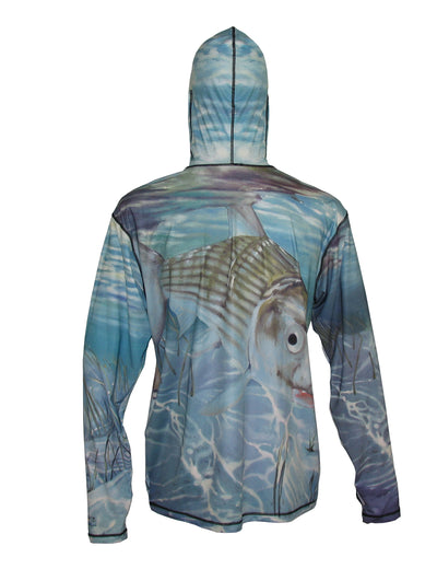 Bonefish Sunpro Hoodie fishing clothing brand offers SPF Protection from harmful UV Rays.  Set a Theme for a Wedding or just spend a day on the flats fishing.