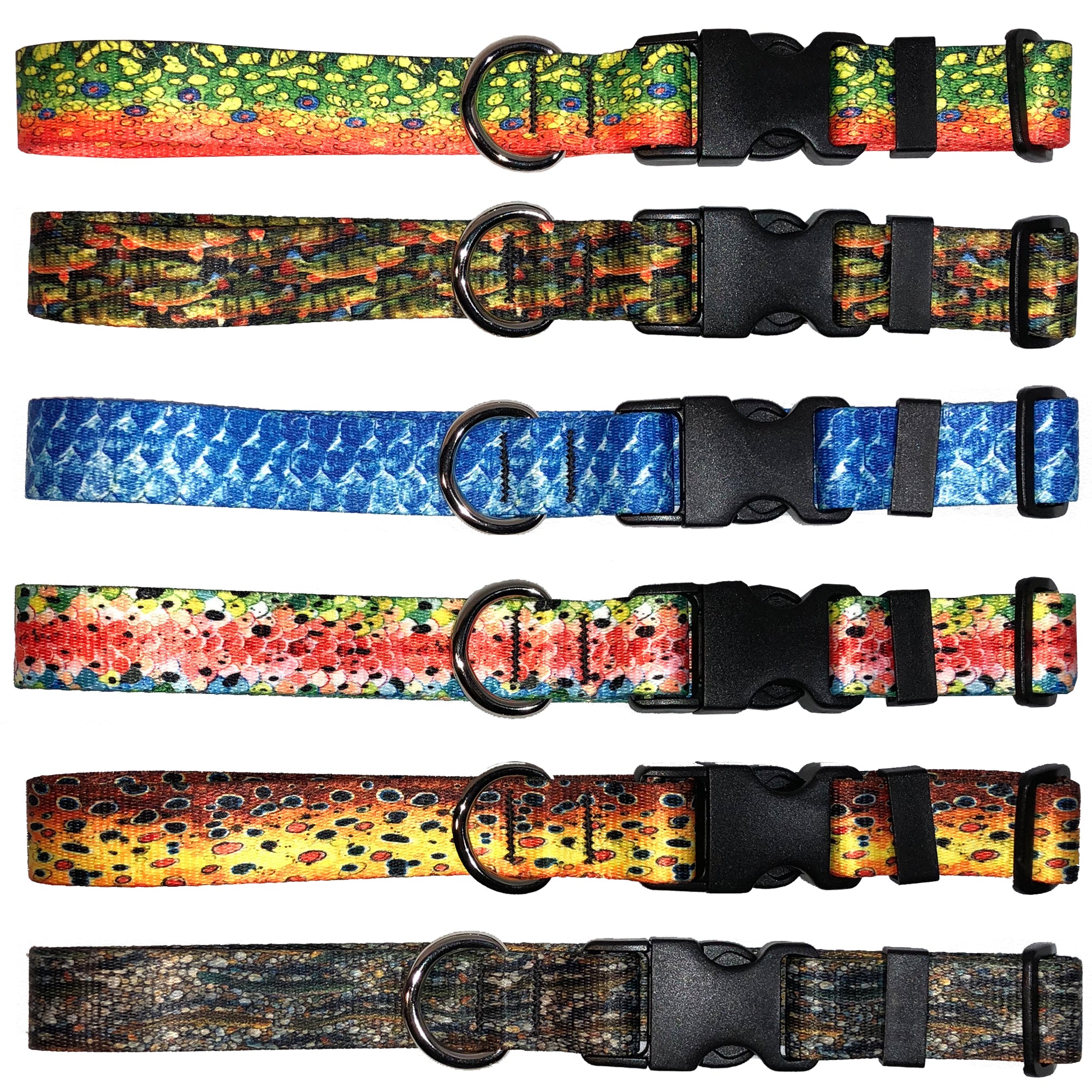 Trout Dreams Dog Collar