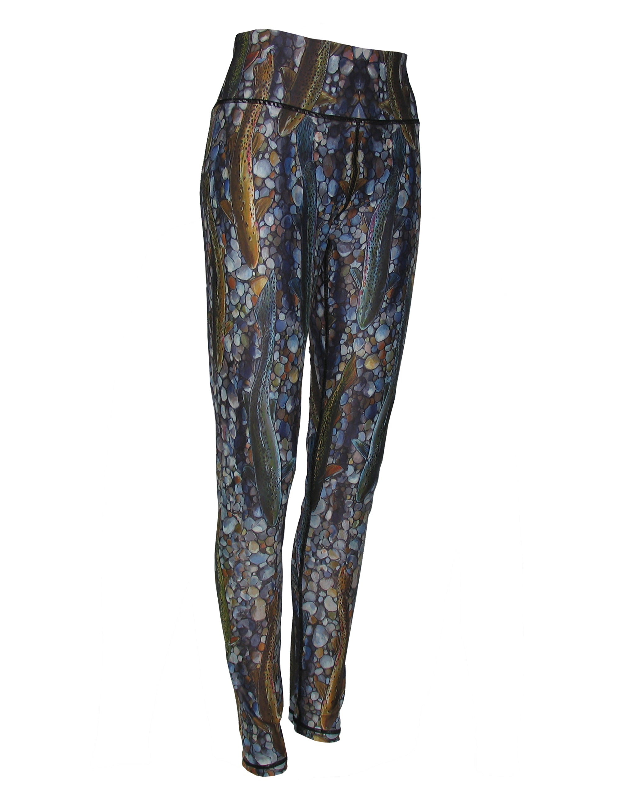 Trout Dreams All Sport Leggings river inspiration on the yoga mat, hiking, trail running, or out for a casual evening with friends