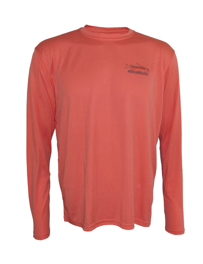 Wear this "Rainbow Reflections" rainbow trout sun protection fishing shirt for UPF50 solar performance.